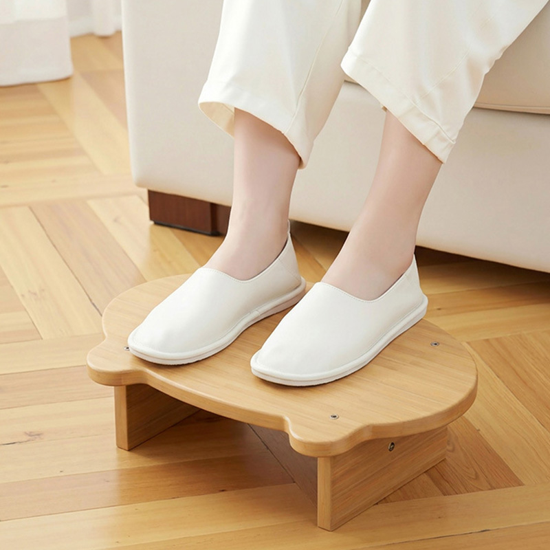 나무 소재의 테이블 아래 발 받침대, 견고한 원목 발  - Footrest Under Desk 리뷰 및 가격